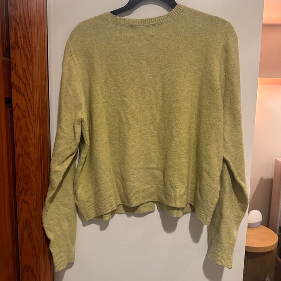 SoSoft Cropped Cardigan Sweater - Lime green - Picture 5 of 6